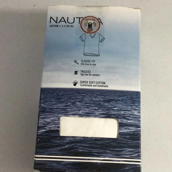 Nautica Classic Fit V Neck Short Sleeve Tee Size Men’s XL 46-48 - Picture 3 of 6